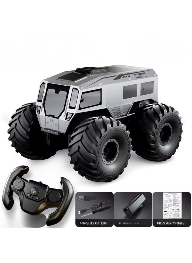 Twisoo 2.4G 4WD Amphibious RC Car, Off-Road All-Terrain Remote Control Car for Kids, Waterproof Stunt Vehicle for Outdoor Play, High-Speed Double-Sided Driving Toy Car, Birthday Gifts - Image 1